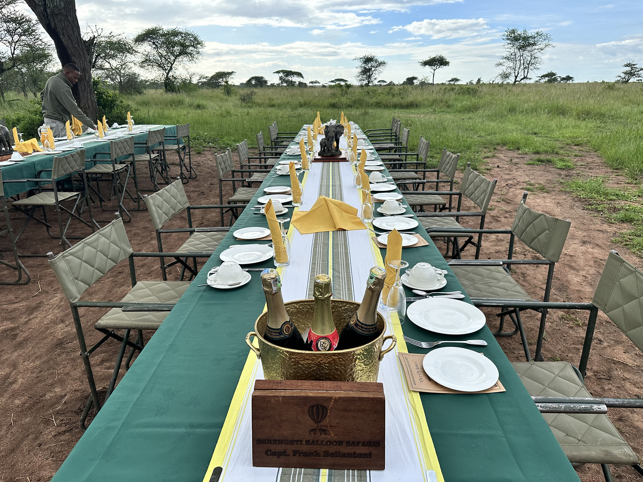 first african safari travel tips - breakfast in the bush
