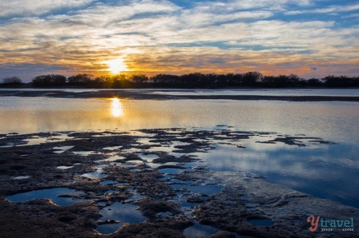 sun rising over Deepwater Creek -