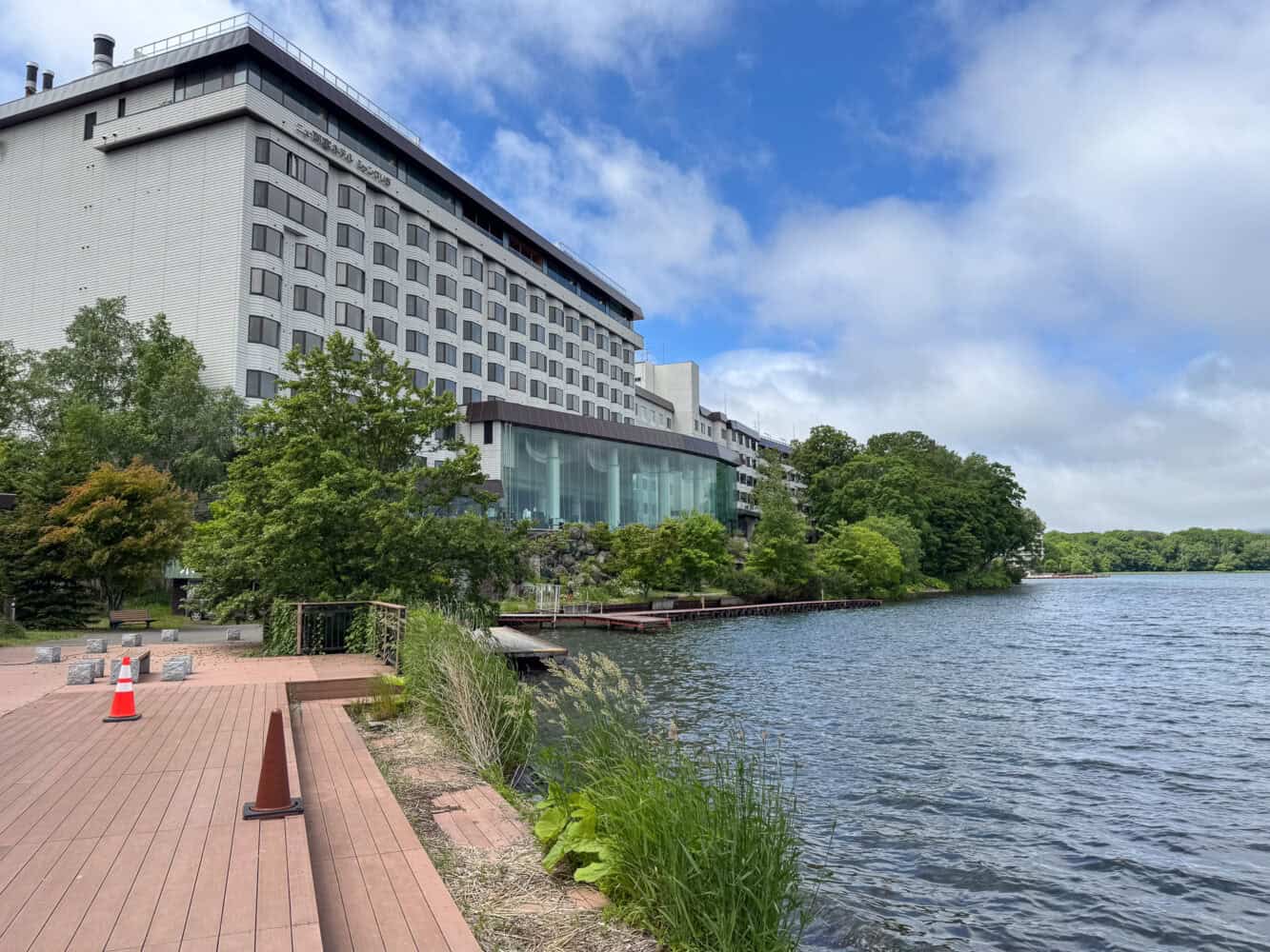 Hotel at Lake Akan, Hokkaido.