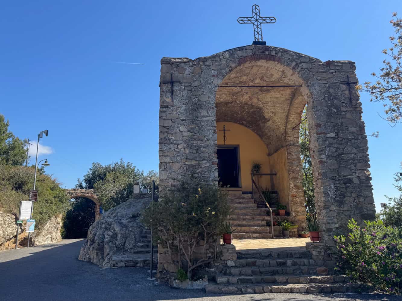 Santa Croce church in Alassio, Italy. 