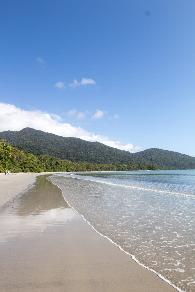 water rolling into shore