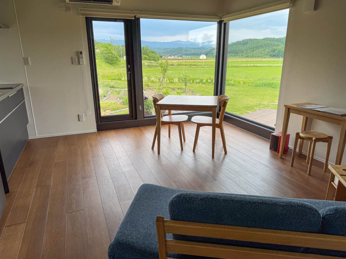 Sonnet Airbnb with countryside views in Higashikawa, Hokkaido.