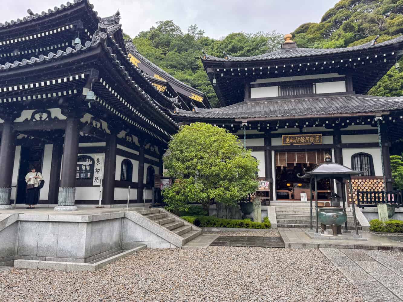 Hase-dera temple building in Kamakura, Japan