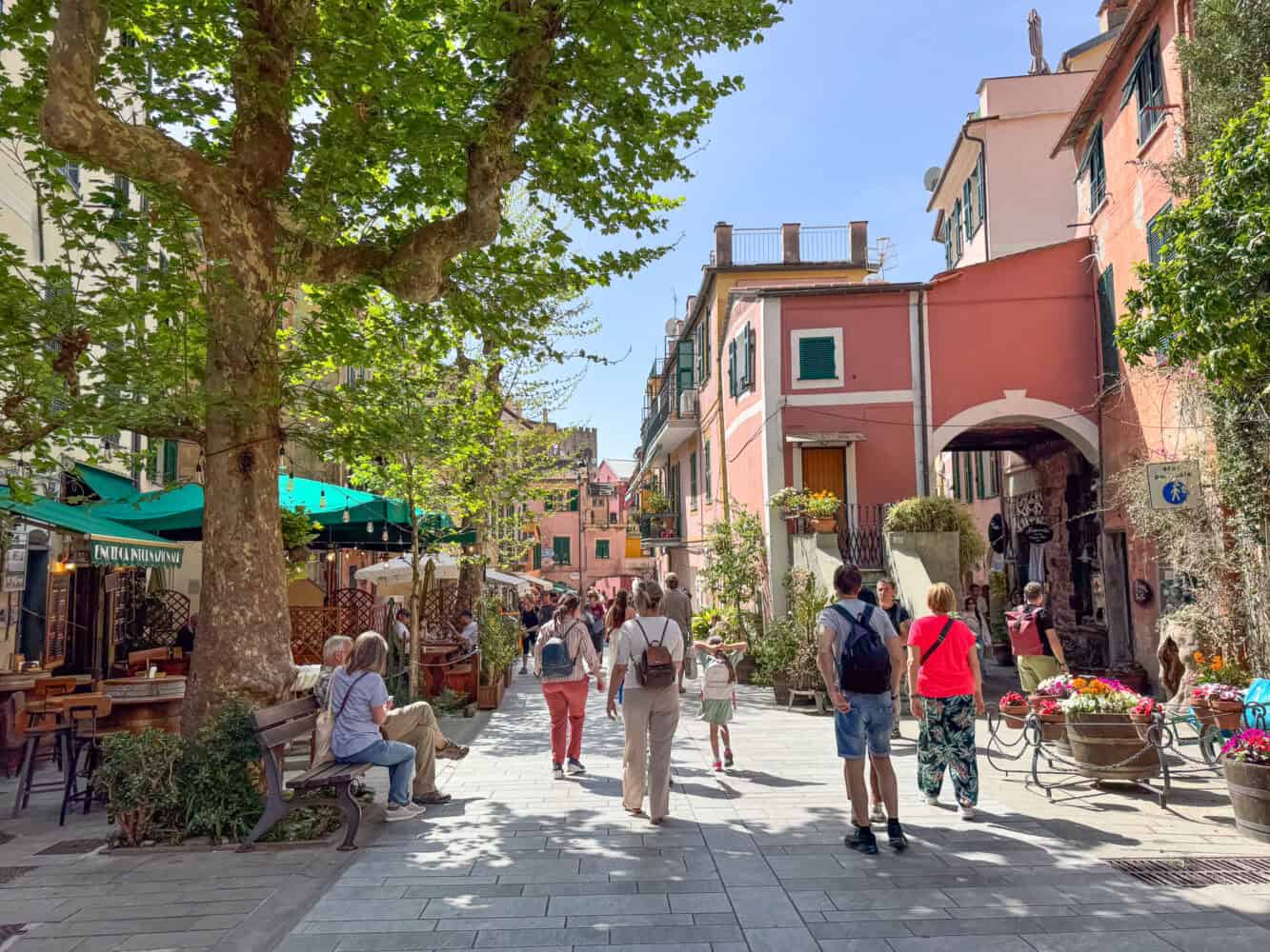 Monterosso al Mare's historic centre in the Cinque Terre, Italy.