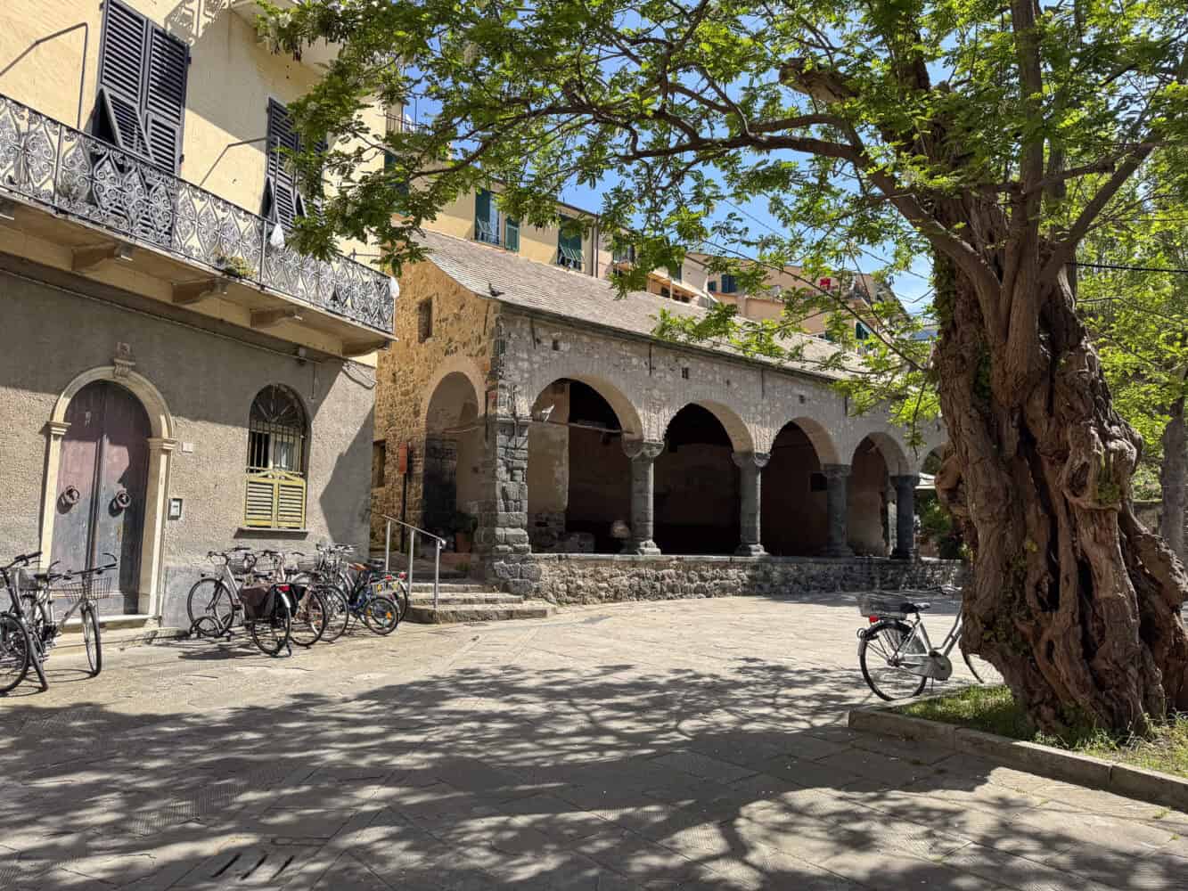 Loggia Medievale in Levanto, Italy
