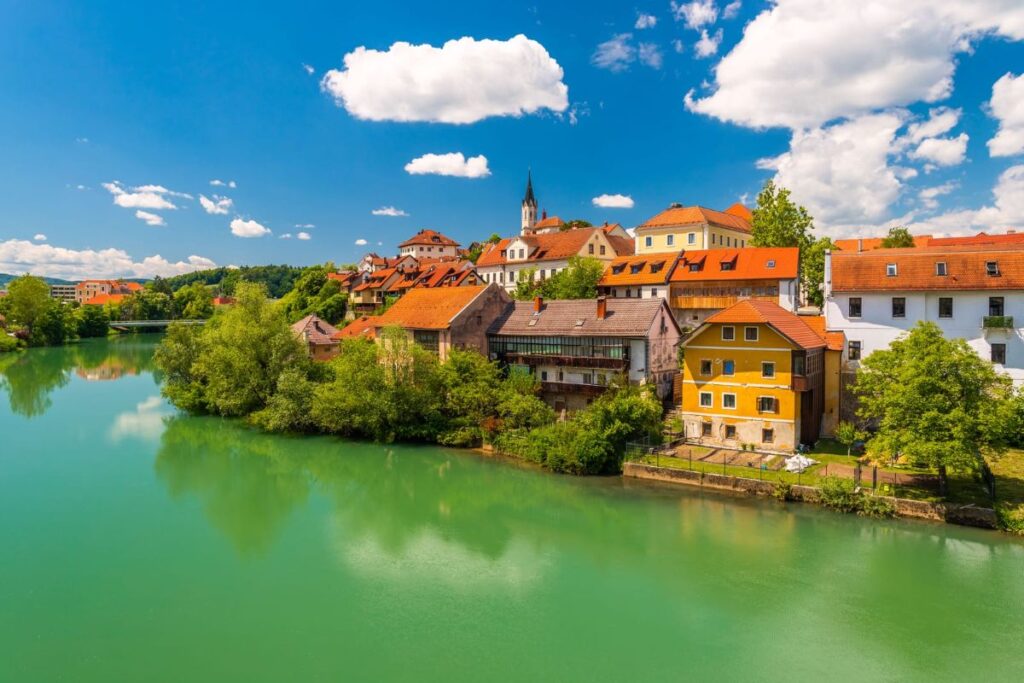 Cityscape of Novo Mesto,