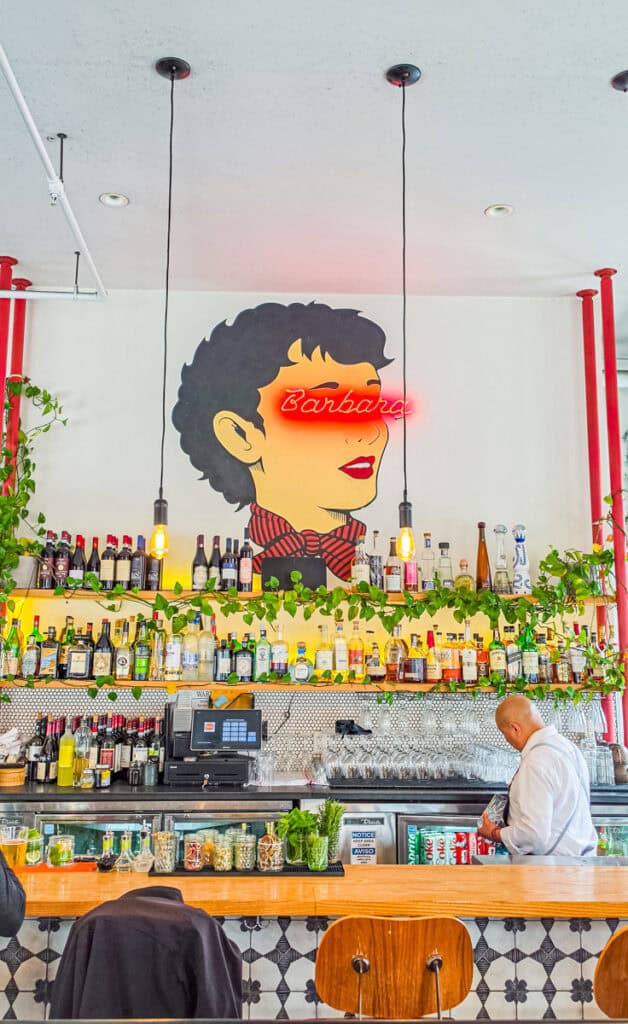 inside barbara restaurant