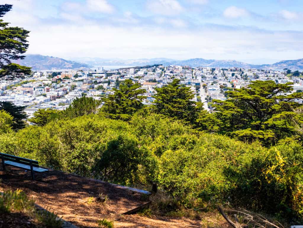 san francisco view from Beuna vista park