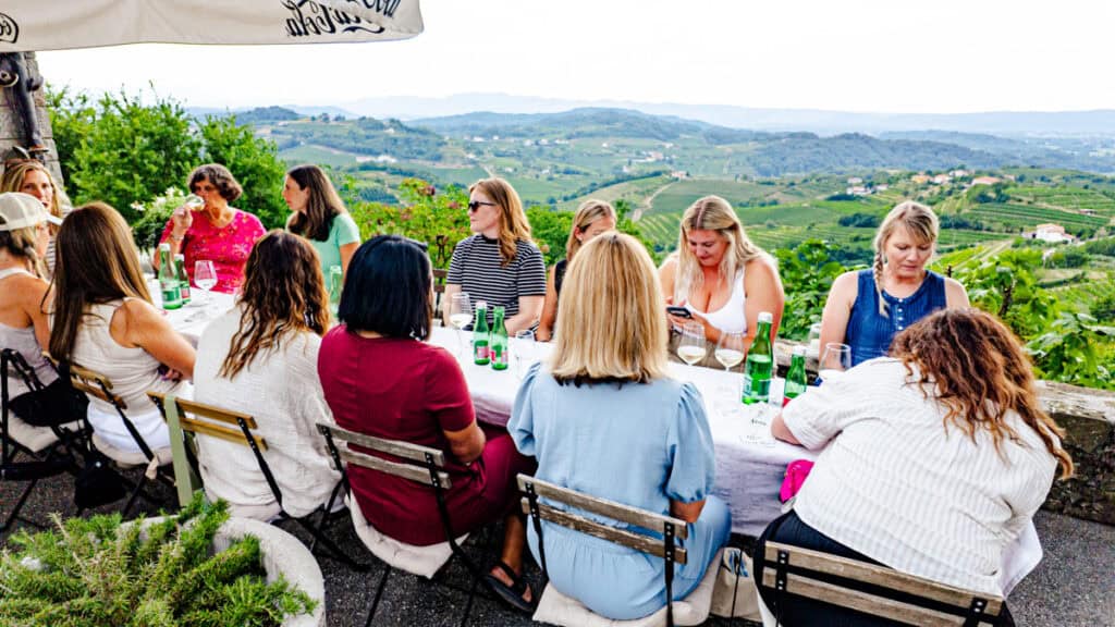 restaurant with winery views Goriška Brda slovenia
