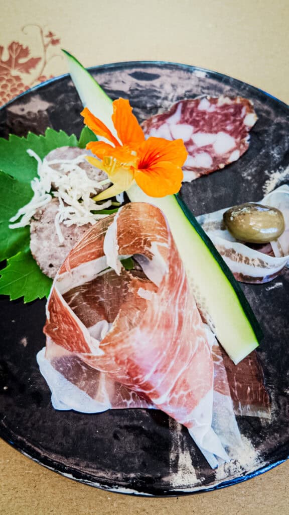 plate of cold meats