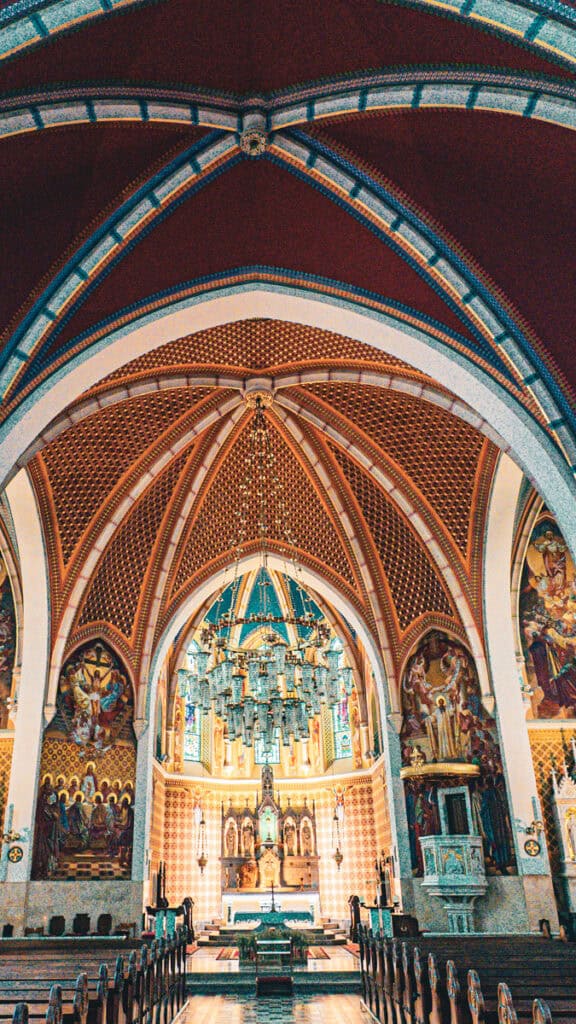 inside church of st martin lake bled