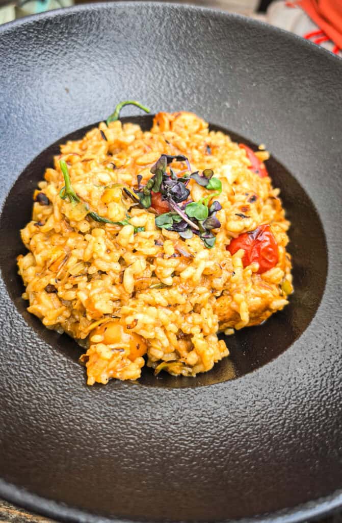 risotto at bohinj restaurant
