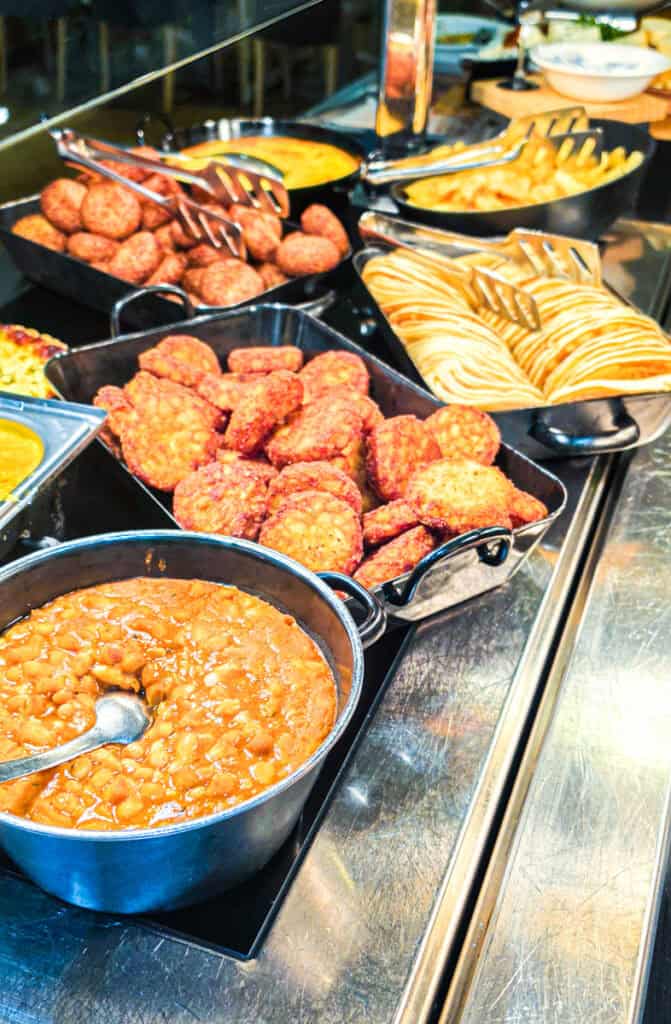 buffet spread at city hotel