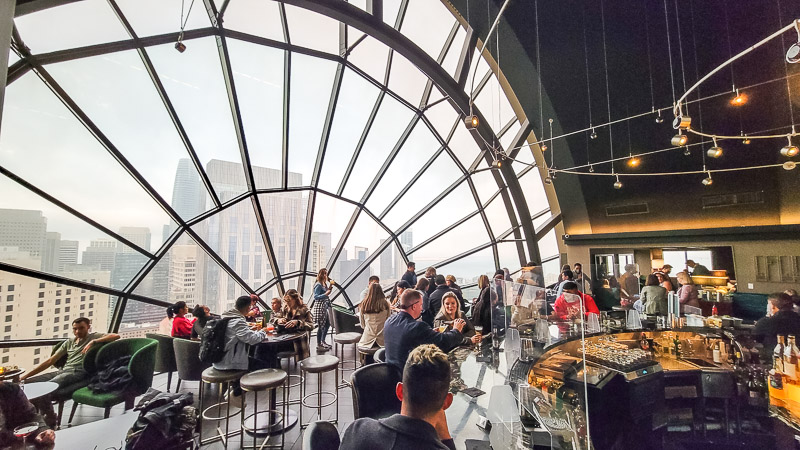 the view lounge with amazing views out window