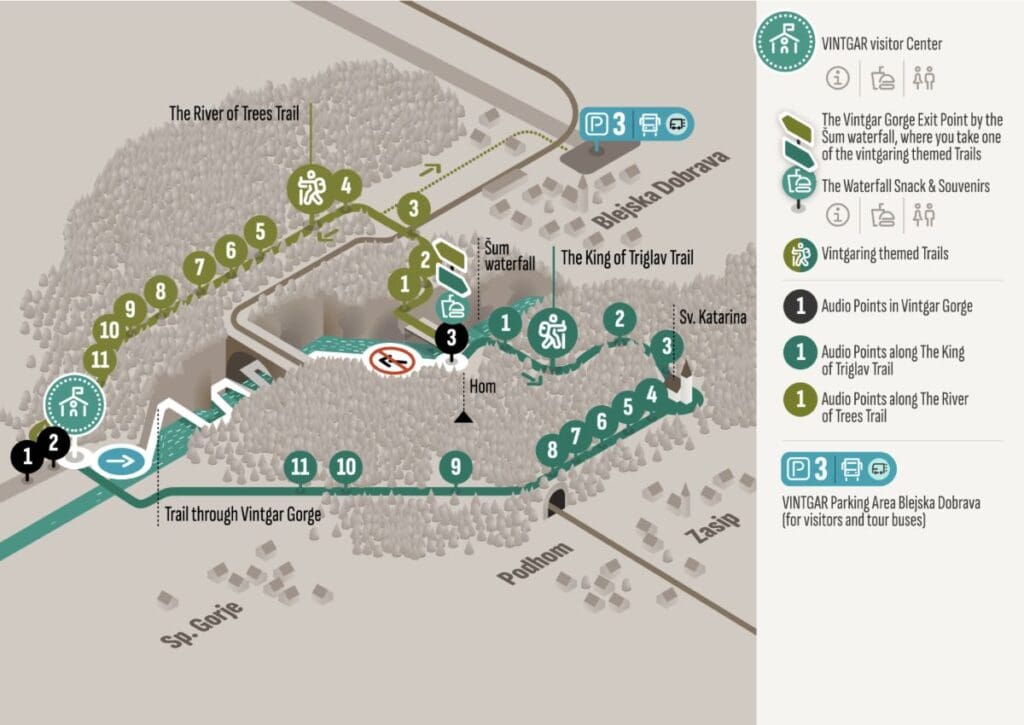 map of vintgar gorge