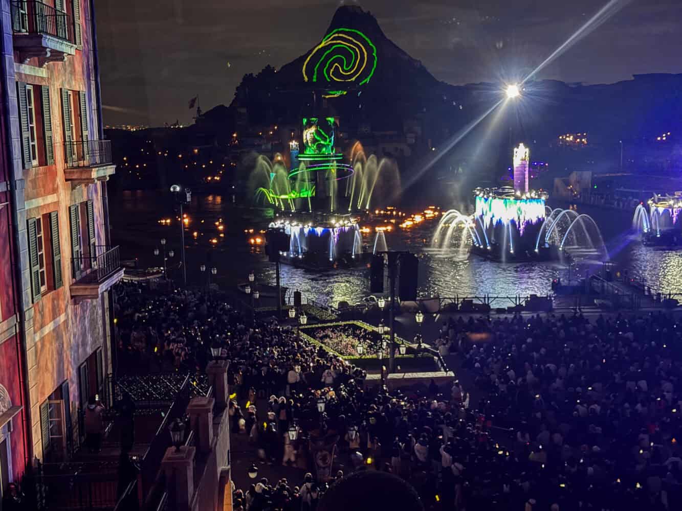 Believe Sea of Dreams show from a Hotel Miracosta Harbor view room. 