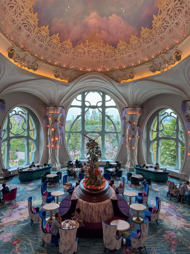 Grand Paradis lounge at Fantasy Springs Hotel, Tokyo DisneySea. 