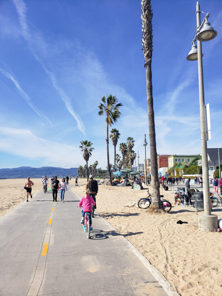 bike ride along venice beach